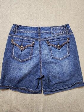 Code Bleu Denim Shorts Size 10 Jean Shorts Flap Pockets